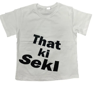 Kiseki Lettering Semi-Crop Top