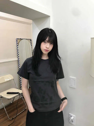 Kiseki Lettering Semi-Crop Top