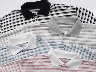 Striped Collared Loose Tee