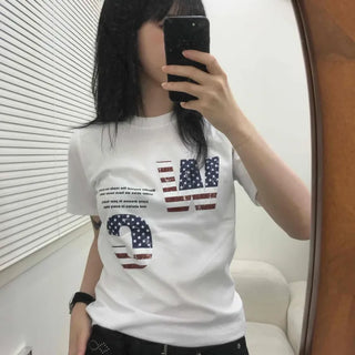 America Lettering Short Sleeve T-shirt