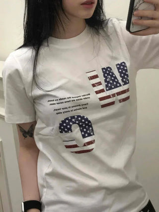 America Lettering Short Sleeve T-shirt