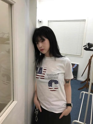 America Lettering Short Sleeve T-shirt
