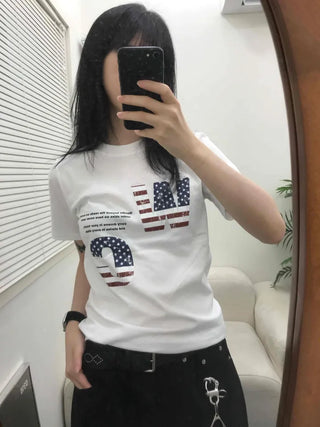 America Lettering Short Sleeve T-shirt