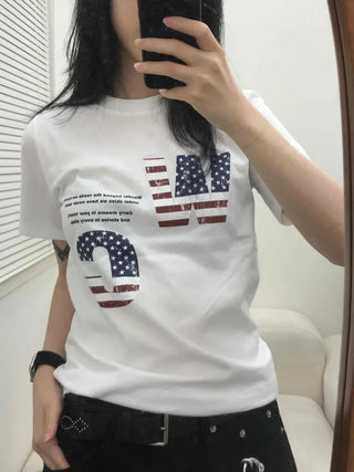 America Lettering Short Sleeve T-shirt