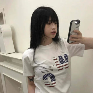America Lettering Short Sleeve T-shirt