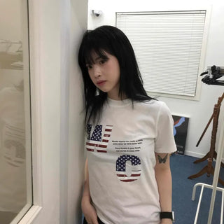 America Lettering Short Sleeve T-shirt