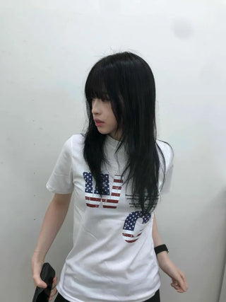 America Lettering Short Sleeve T-shirt