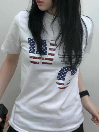 America Lettering Short Sleeve T-shirt