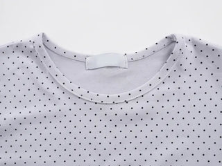 Effortless Chic Dot Kitsch Lettering T-shirt