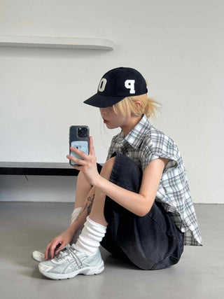 Check Avant-fit Roll-up Pocket Short Sleeve Shirt