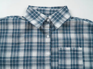 Check Avant-fit Roll-up Pocket Short Sleeve Shirt