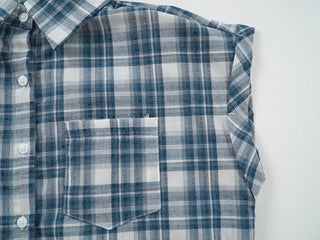 Check Avant-fit Roll-up Pocket Short Sleeve Shirt