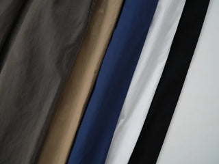 Pintuck Wide Balloon Fit Summer Cotton Pants