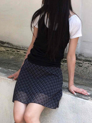 Halter & Short Sleeve Layered Set