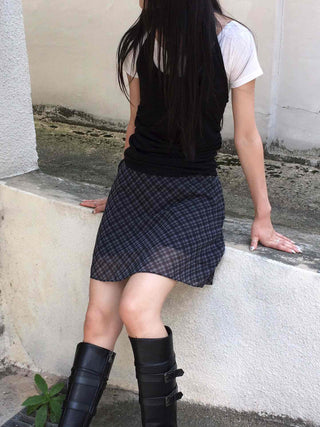 Halter & Short Sleeve Layered Set