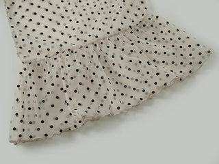 See-through Dot Layered Tiered Sleeveless