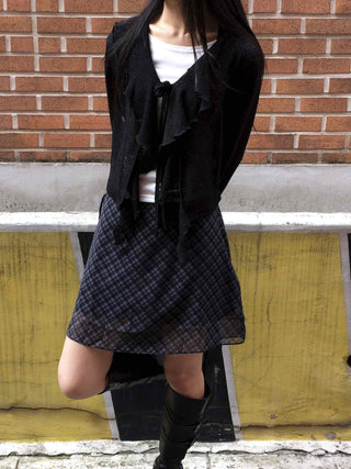 Feminine Ruffle Summer Cardigan