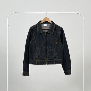 Ceramic vintage raw denim jacket