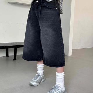 Rex Washed Denim Bermuda Pants