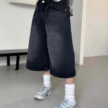 Rex Washed Denim Bermuda Pants