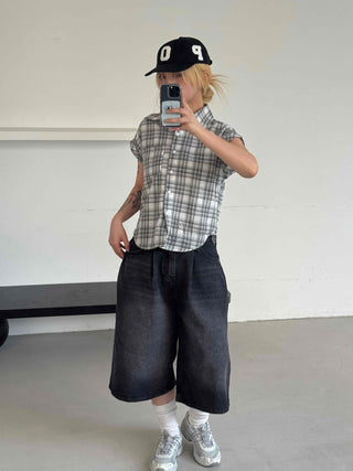 Rex Washed Denim Bermuda Pants