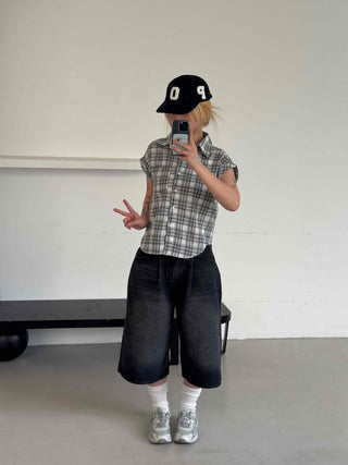 Rex Washed Denim Bermuda Pants