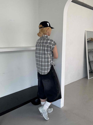 Rex Washed Denim Bermuda Pants