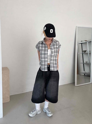 Rex Washed Denim Bermuda Pants