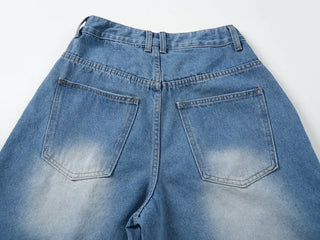Rex Washed Denim Bermuda Pants