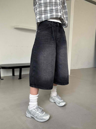 Rex Washed Denim Bermuda Pants