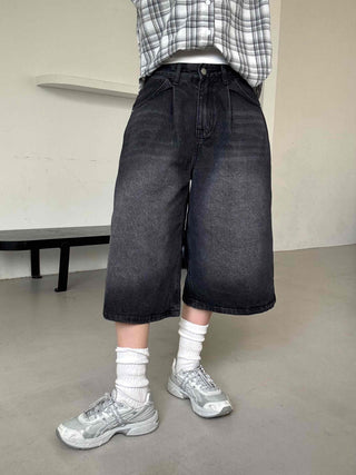 Rex Washed Denim Bermuda Pants