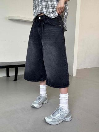 Rex Washed Denim Bermuda Pants
