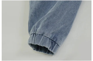 Vintage Over-the-Shoulder Loose-Fit Denim Jacket
