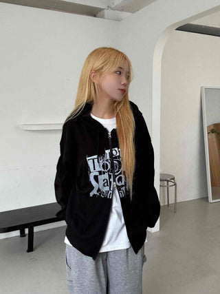 New Basic Street Two-Way Oversized Zip-Up
