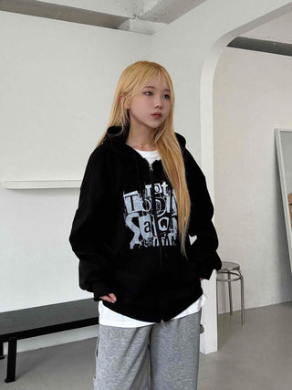 New Basic Street Two-Way Oversized Zip-Up