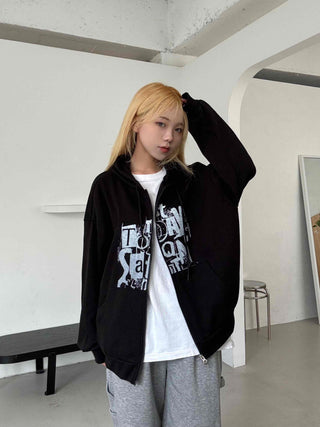 New Basic Street Two-Way Oversized Zip-Up