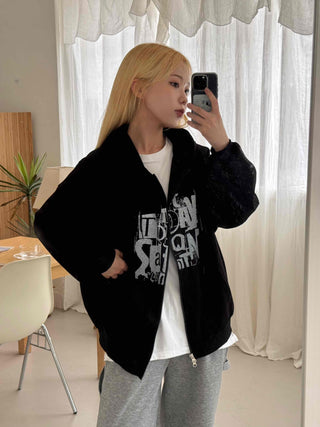 New Basic Street Two-Way Oversized Zip-Up