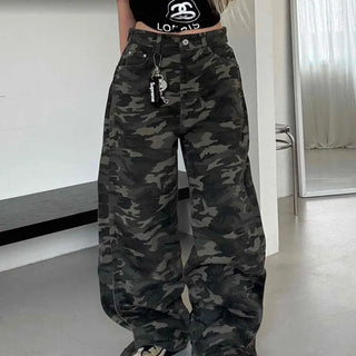 Unique Cotton Camouflage Long Pants