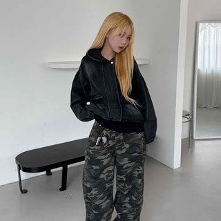 Unique Cotton Camouflage Long Pants