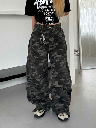 Unique Cotton Camouflage Long Pants