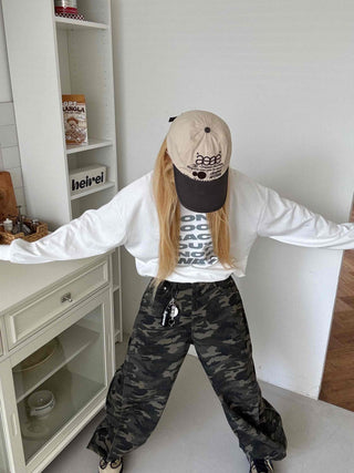 Casual Oversized Lettering Sweatshirt