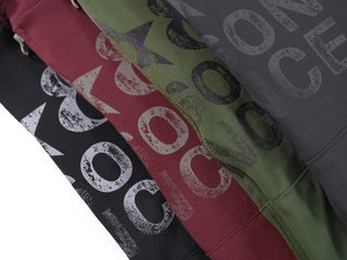 Comfort Vintage Lettering Zip-up Hoodie