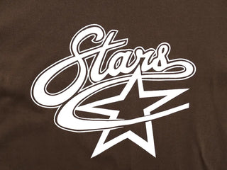 Stars Oversized Round Neck Long Sleeve T-shirt