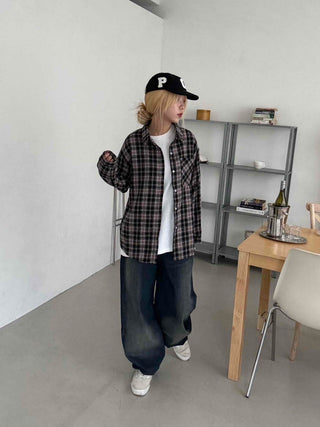 Vintage Washed Mega Wide Denim Long Pants