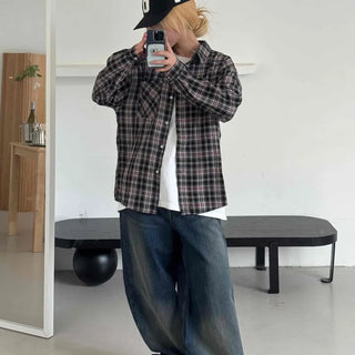 Vintage Washed Mega Wide Denim Long Pants