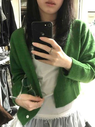 Soft Loose-Fit Knit Cardigan for Transitional Season