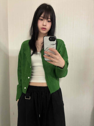 Soft Loose-Fit Knit Cardigan for Transitional Season