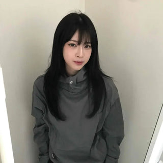 Casual Snap String Shirred Hoodie