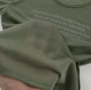 Daily Lettering See-through Slim Long Sleeve T-shirt