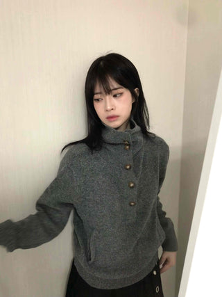 Kitsch Pocket WoolMod Turtleneck Knit